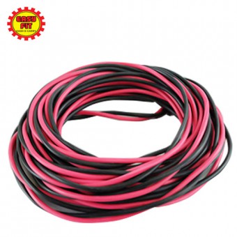 [SIRIM APPROVED] 5M / 10M / 20M 14/0.14mm x 2Core Wire (Red/Blk) / Twin Flat Wire 2 Core / 2 Core PV