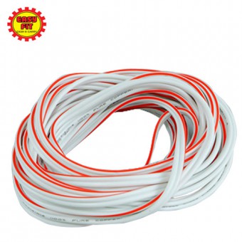 [SIRIM APPROVED] 5M / 10M / 20M 14/0.14mm x 2Core Wire (Red/Wht) / Twin Flat Wire 2 Core / 2 Core PV