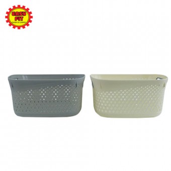 Storage Basket (Medium) / Sundries Snack Plastic Storage Basket / Household Tidy Basket / Multipurpo