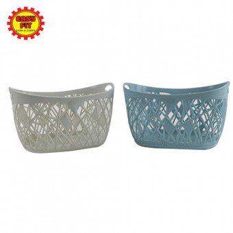 (Medium) Storage Basket / Sundries Snack Plastic Storage Basket / Household Tidy Basket / Multipurpo