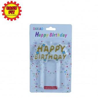 HAPPY BIRTHDAY LETTER CANDLE